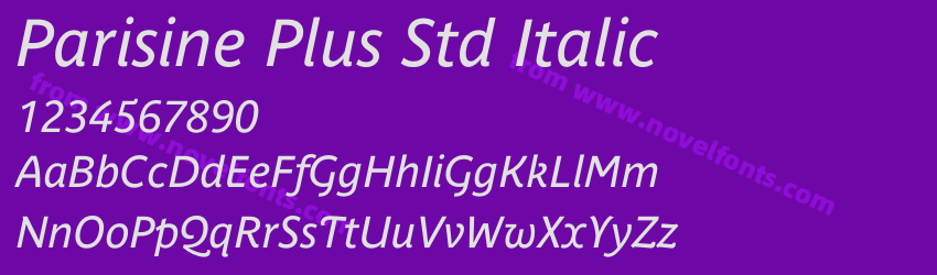 Parisine Plus Std ItalicPreview Parisine Plus Std ItalicPreview