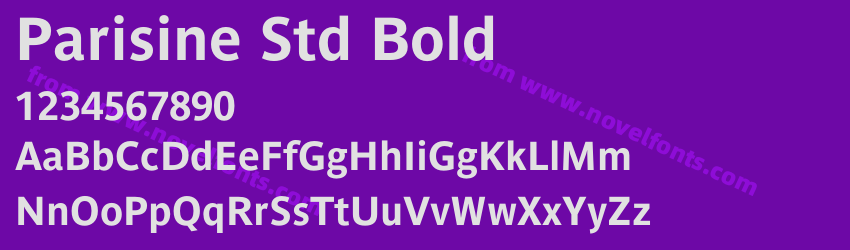 Parisine Std BoldPreview Parisine Std BoldPreview