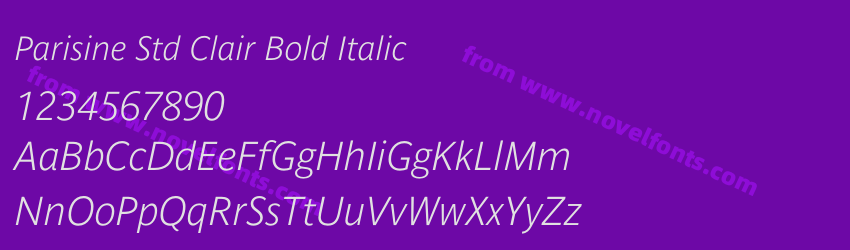 Parisine Std Clair Bold ItalicPreview Parisine Std Clair Bold ItalicPreview