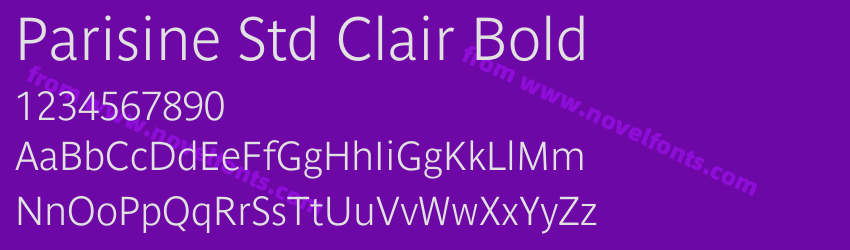 Parisine Std Clair BoldPreview Parisine Std Clair BoldPreview
