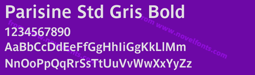Parisine Std Gris BoldPreview Parisine Std Gris BoldPreview
