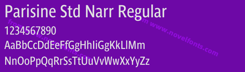 Parisine Std Narr RegularPreview Parisine Std Narr RegularPreview