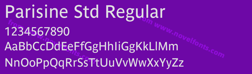 Parisine Std RegularPreview Parisine Std RegularPreview