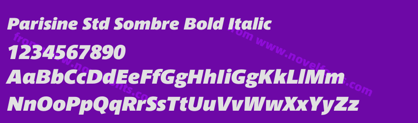 Parisine Std Sombre Bold ItalicPreview Parisine Std Sombre Bold ItalicPreview