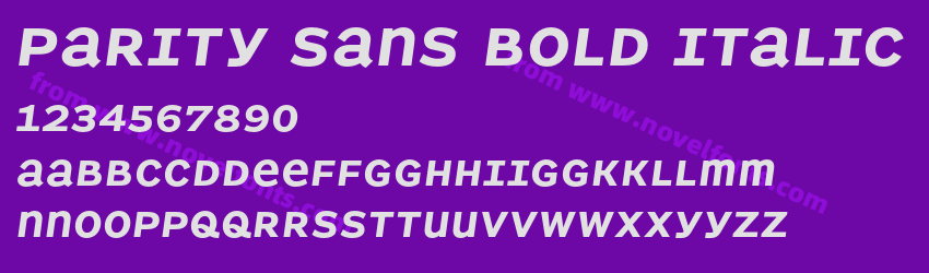 Parity Sans Bold ItalicPreview Parity Sans Bold ItalicPreview