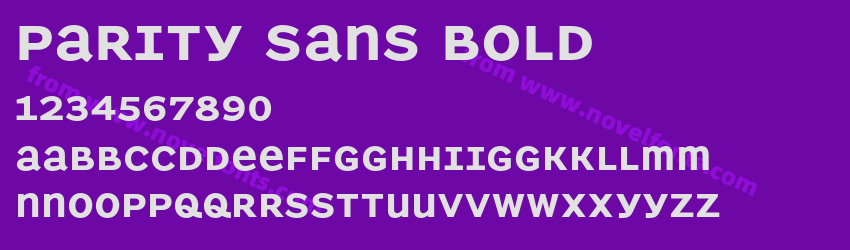 Parity Sans BoldPreview Parity Sans BoldPreview