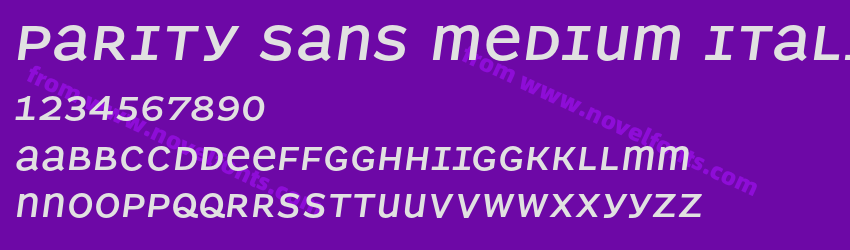 Parity Sans Medium ItalicPreview Parity Sans Medium ItalicPreview