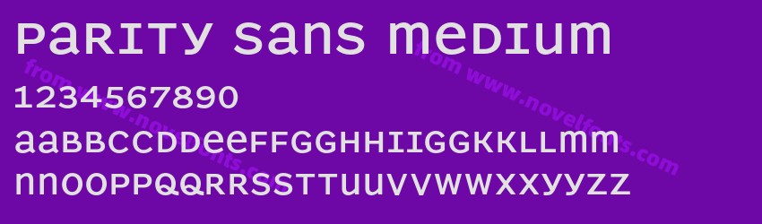 Parity Sans MediumPreview Parity Sans MediumPreview