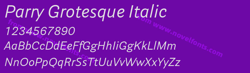 Parry Grotesque ItalicPreview Parry Grotesque ItalicPreview