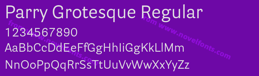 Parry Grotesque RegularPreview Parry Grotesque RegularPreview