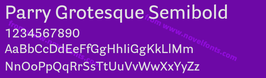 Parry Grotesque SemiboldPreview Parry Grotesque SemiboldPreview