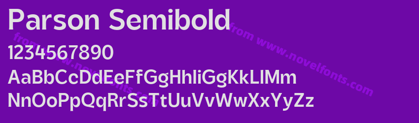 Parson SemiboldPreview Parson SemiboldPreview