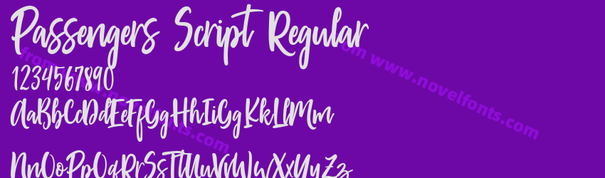 Passengers Script RegularPreview Passengers Script RegularPreview