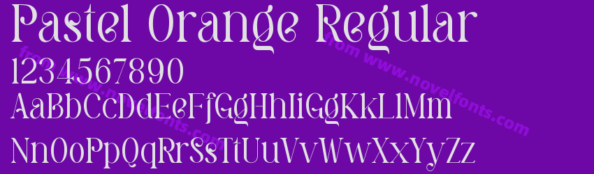 Pastel Orange RegularPreview Pastel Orange RegularPreview