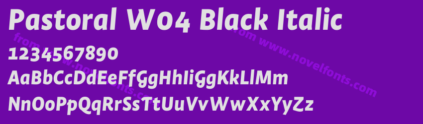 Pastoral W04 Black ItalicPreview Pastoral W04 Black ItalicPreview