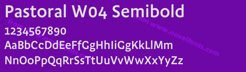 Pastoral W04 SemiboldPreview Pastoral W04 SemiboldPreview