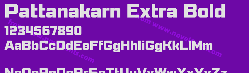 Pattanakarn Extra BoldPreview Pattanakarn Extra BoldPreview