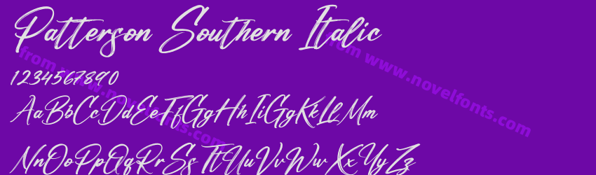 Patterson Southern ItalicPreview Patterson Southern ItalicPreview