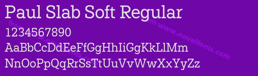 Paul Slab Soft RegularPreview Paul Slab Soft RegularPreview
