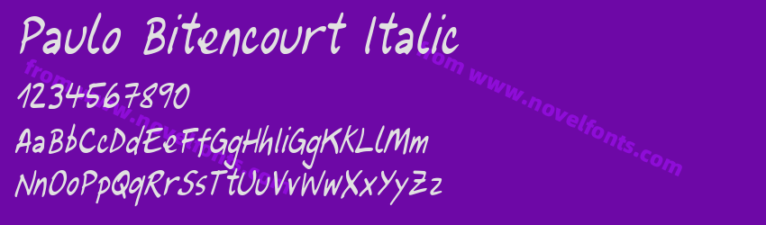 Paulo Bitencourt ItalicPreview Paulo Bitencourt ItalicPreview