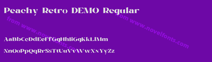 Peachy Retro DEMO RegularPreview Peachy Retro DEMO RegularPreview
