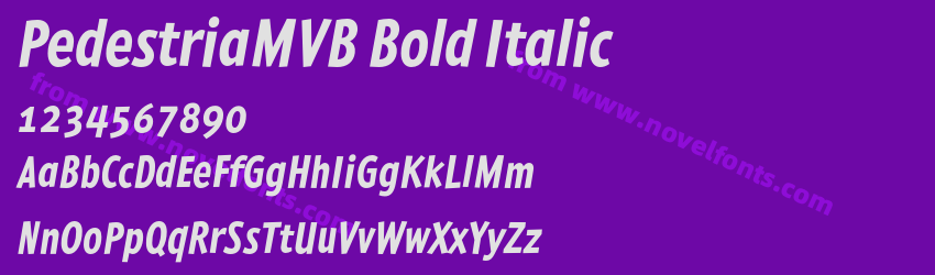 PedestriaMVB Bold ItalicPreview PedestriaMVB Bold ItalicPreview