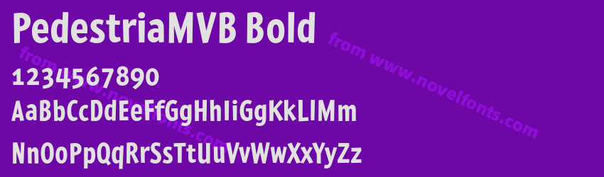 PedestriaMVB BoldPreview PedestriaMVB BoldPreview