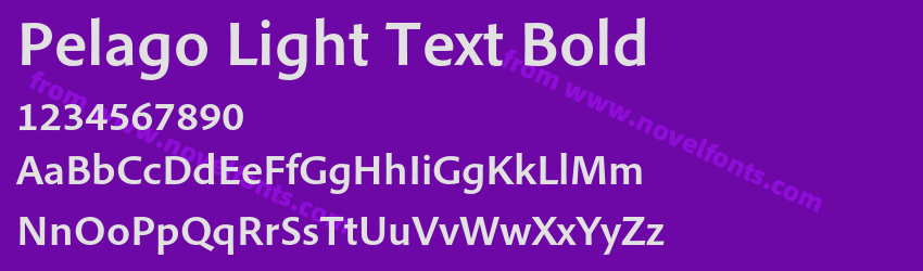 Pelago Light Text BoldPreview Pelago Light Text BoldPreview