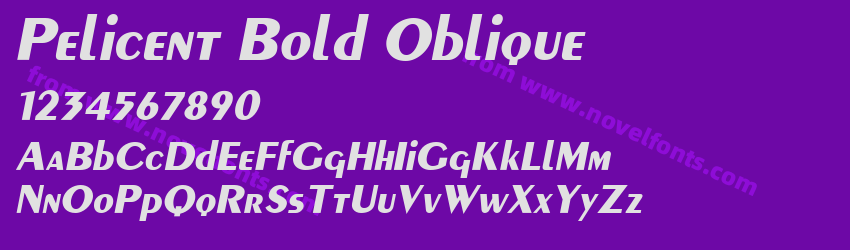Pelicent Bold ObliquePreview Pelicent Bold ObliquePreview