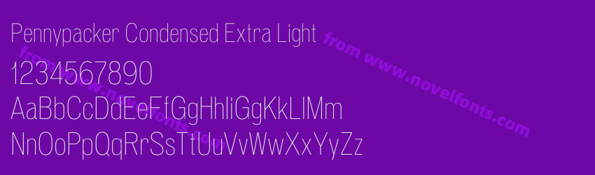 Pennypacker Condensed Extra LightPreview Pennypacker Condensed Extra LightPreview