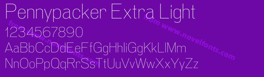Pennypacker Extra LightPreview Pennypacker Extra LightPreview