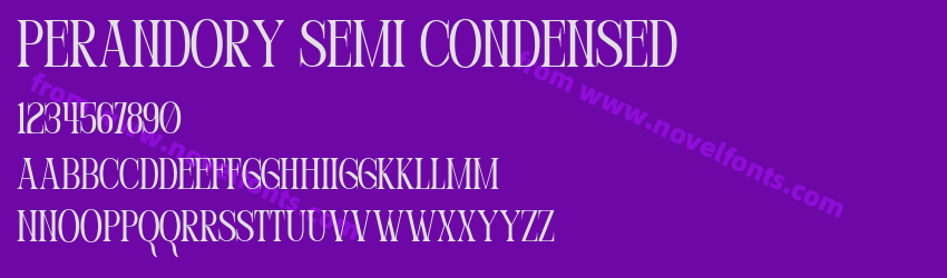 Perandory Semi CondensedPreview Perandory Semi CondensedPreview