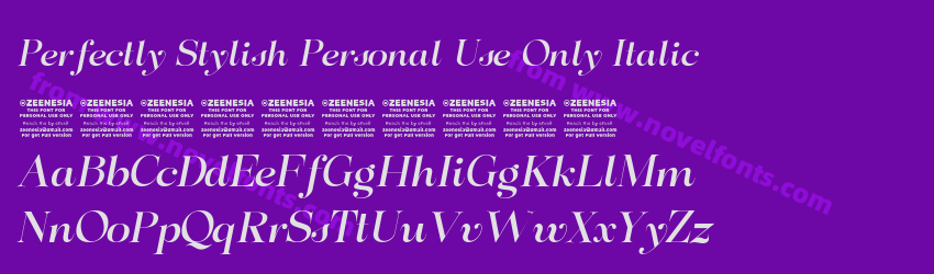 Perfectly Stylish Personal Use Only ItalicPreview Perfectly Stylish Personal Use Only ItalicPreview