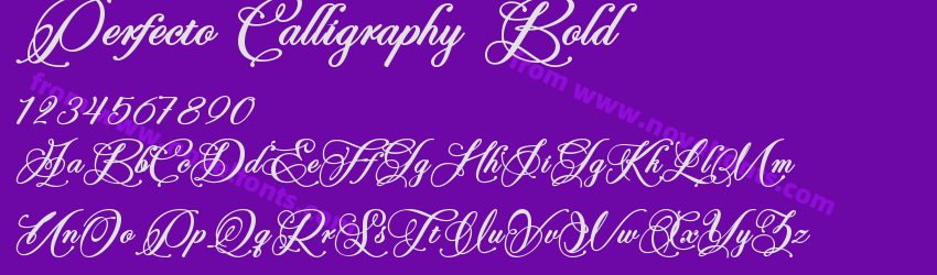 Perfecto Calligraphy BoldPreview Perfecto Calligraphy BoldPreview