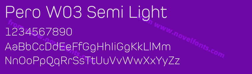 Pero W03 Semi LightPreview Pero W03 Semi LightPreview