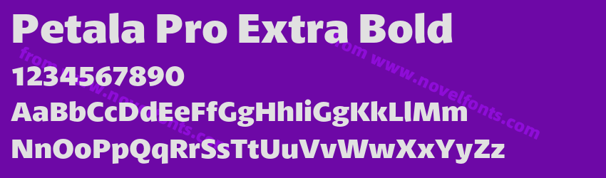 Petala Pro Extra BoldPreview Petala Pro Extra BoldPreview