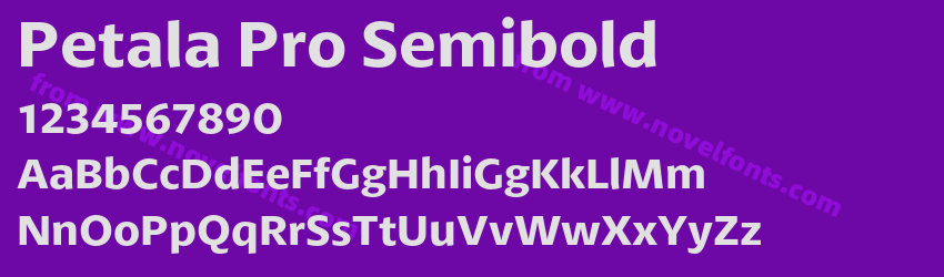 Petala Pro SemiboldPreview Petala Pro SemiboldPreview