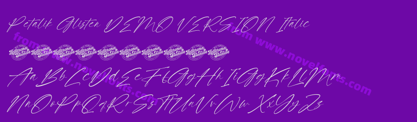 Petalik Glisten DEMO VERSION ItalicPreview Petalik Glisten DEMO VERSION ItalicPreview