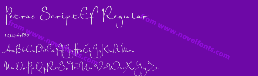 Petras ScriptEF RegularPreview Petras ScriptEF RegularPreview