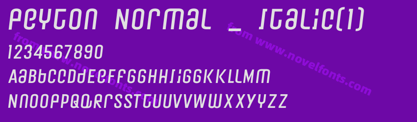 Peyton Normal _ ItalicPreview Peyton Normal _ ItalicPreview