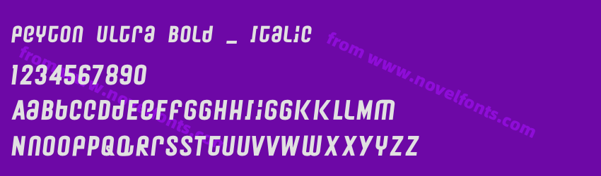 Peyton Ultra Bold _ ItalicPreview Peyton Ultra Bold _ ItalicPreview