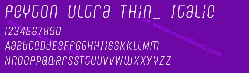 Peyton Ultra Thin_ ItalicPreview Peyton Ultra Thin_ ItalicPreview