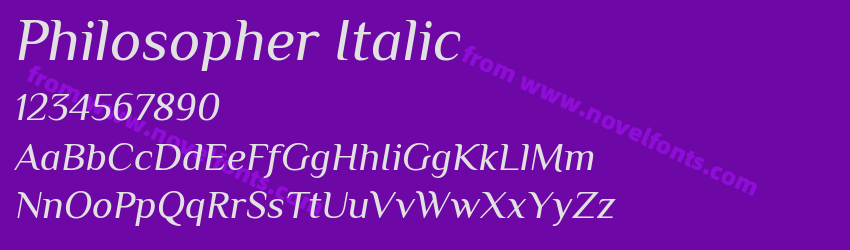Philosopher ItalicPreview Philosopher ItalicPreview