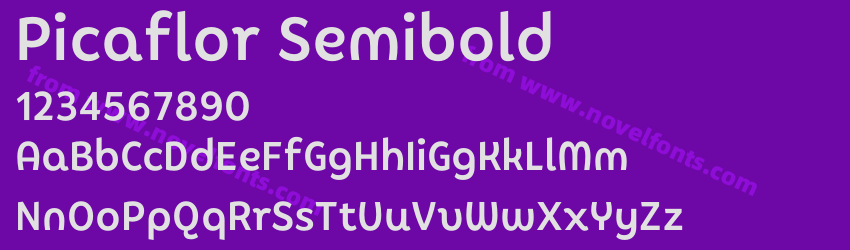Picaflor SemiboldPreview Picaflor SemiboldPreview