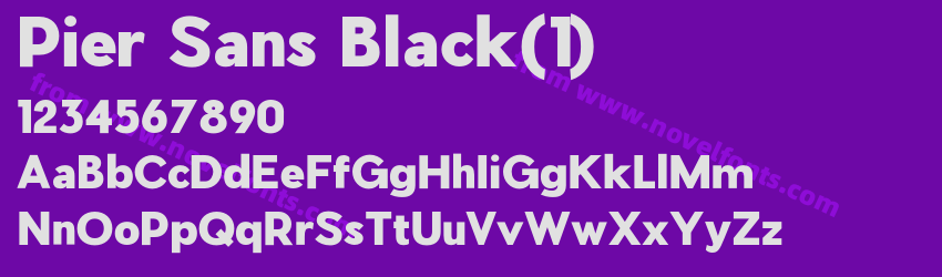 Pier Sans Black(1)Preview Pier Sans Black(1)Preview