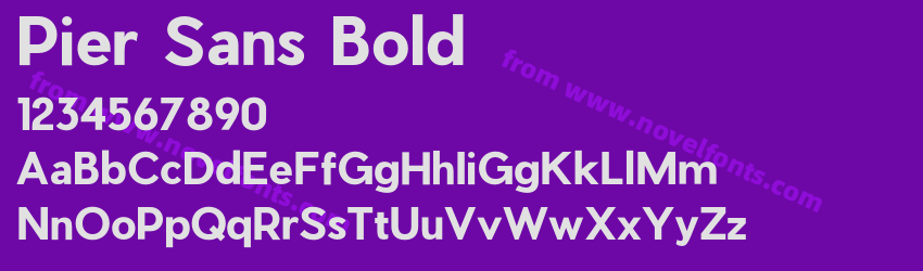 Pier Sans BoldPreview Pier Sans BoldPreview
