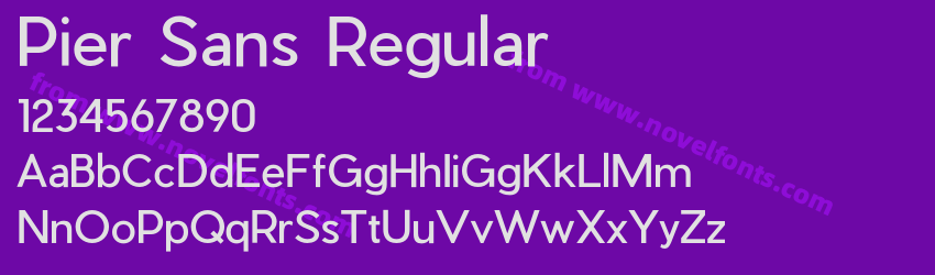 Pier Sans RegularPreview Pier Sans RegularPreview