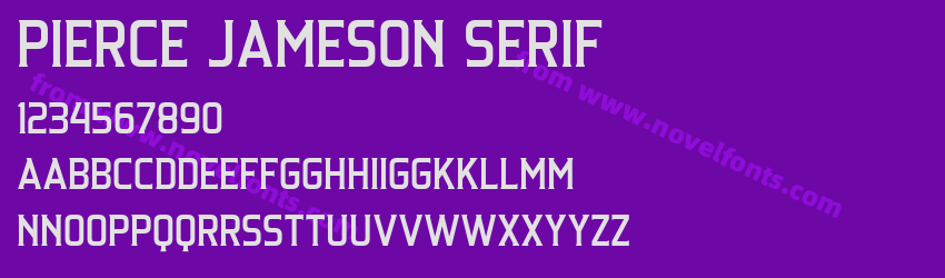 Pierce Jameson SerifPreview Pierce Jameson SerifPreview