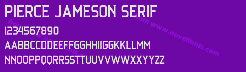 Pierce Jameson SerifPreview Pierce Jameson SerifPreview