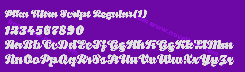 Pika Ultra Script RegularPreview Pika Ultra Script RegularPreview